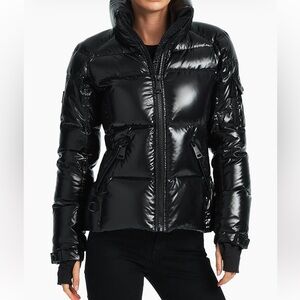 SAM. Shiny Black Puffer Jacket
